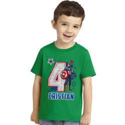 Polo Cumpleaños Capitán America Polo Cumpleaños Capitán America