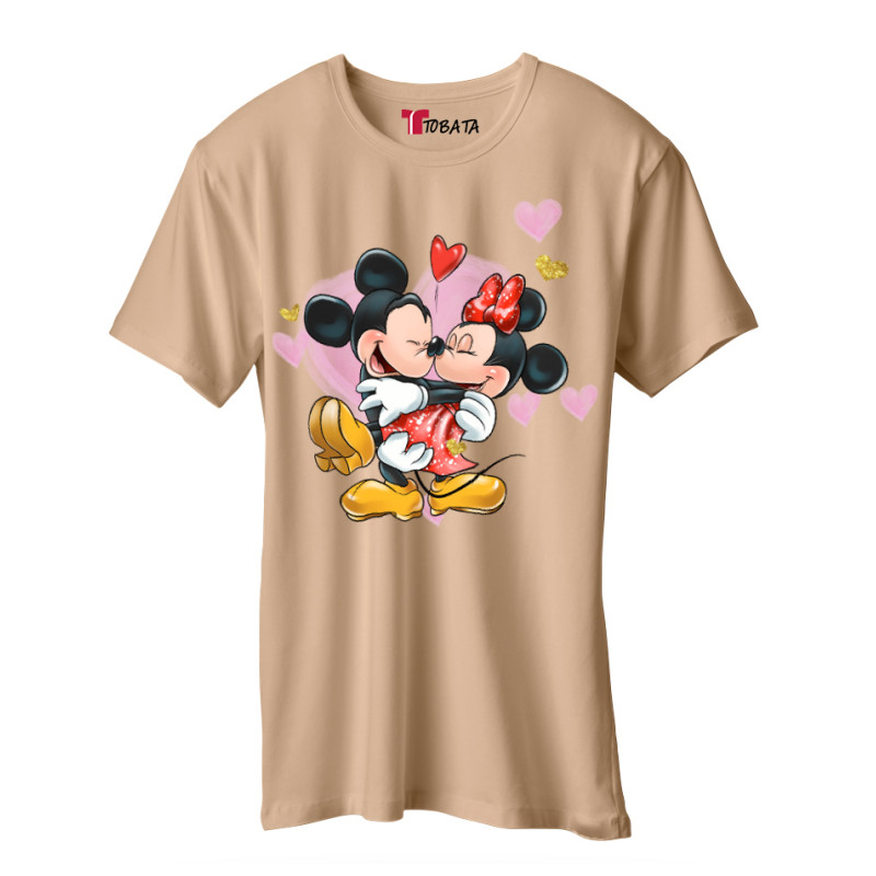 Polo Mickey y Minnie Beige Polo Mickey y Minnie Beige